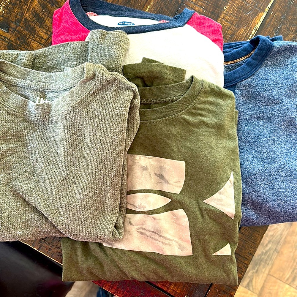 4 long sleeves boys shirts